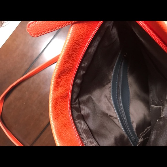 Bright Coral Orange Jimmy Choo Bag NWOT - Picture 5 of 8